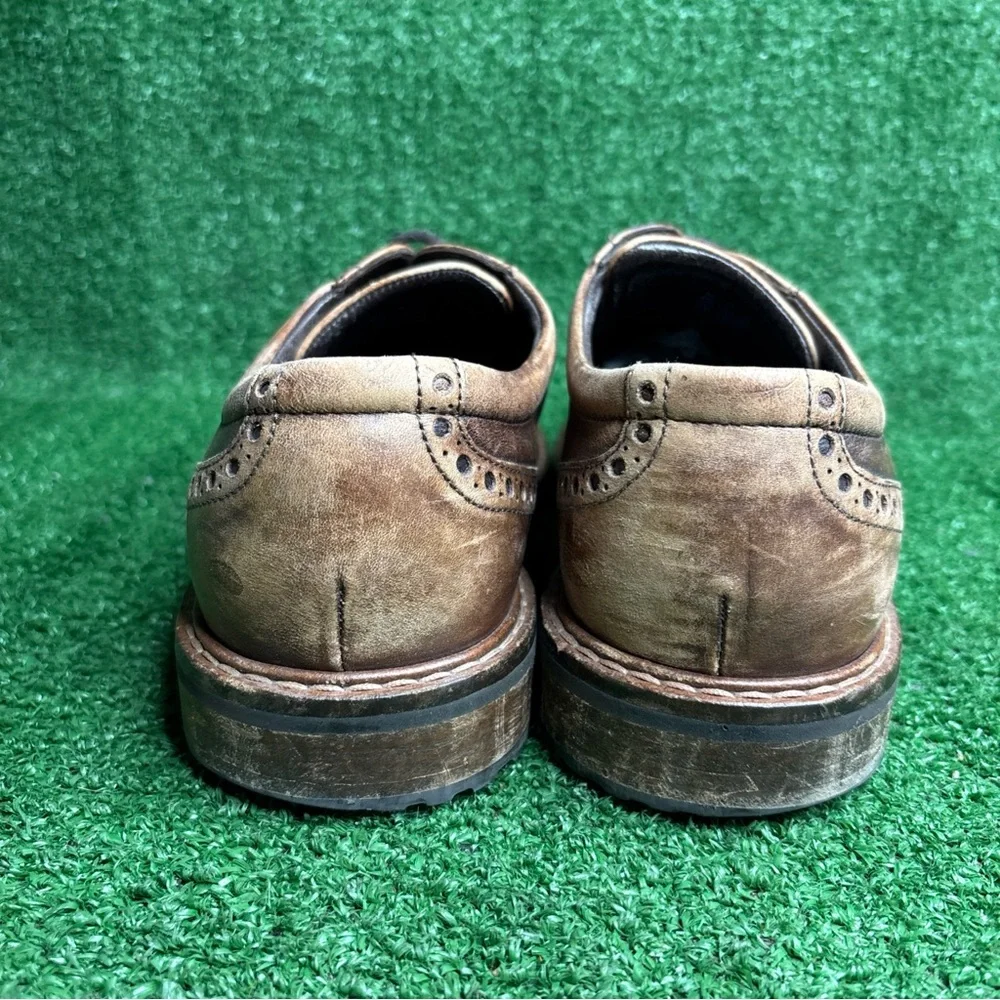 ECCO Vitrus Comfort Wingtip Lace Up Oxford Shoes‎ Brown Mens Size 43 US 9